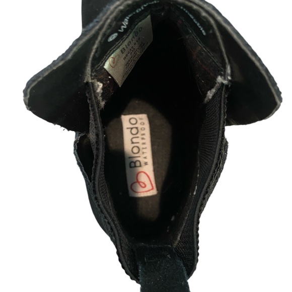 Blondo Matilda waterproof lug sole suede leather her Chelsea boot Sz 8 vgc - Picture 7 of 9